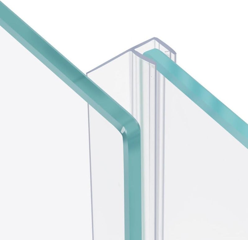 Dalrun 78" Sliding Shower Door Side Seal Strip Frameless Shower Door Side Sweep for 1/2" Framelss for Sliding Glass Door or Swing Door, with 3/5" Flip (2X39) - Image 1